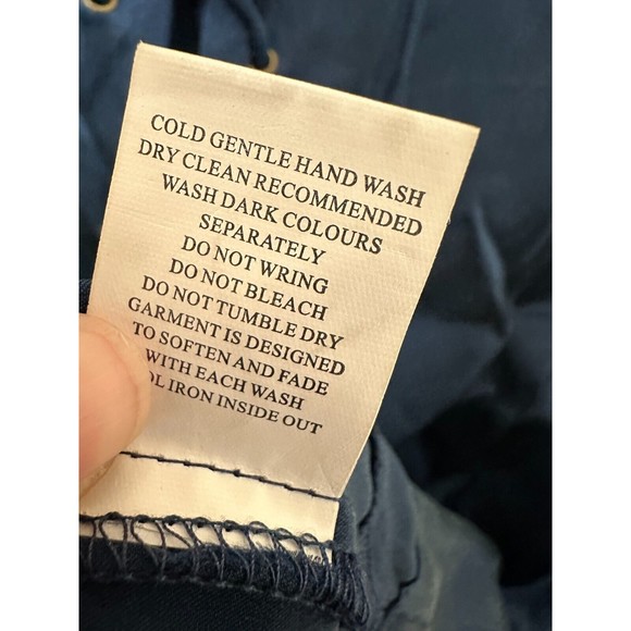 Flannel Womans Silk Tunic Size L 3/4 Sleeve Blue Lagenlook‎ Asian Boho Hippie - Picture 4 of 16